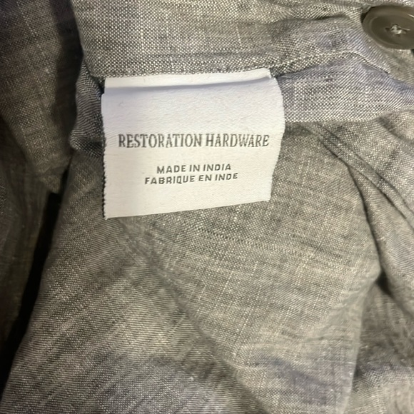 Restoration Hardware Bedding Organic Stonewashed Belgian Flax Linen